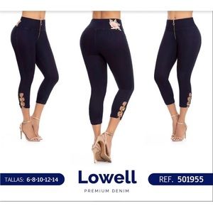 ❤️🇨🇴 LOWELL JEANS COLOMBIANOS, Sexy Butt Lifter Capri Style Denim Jeans.